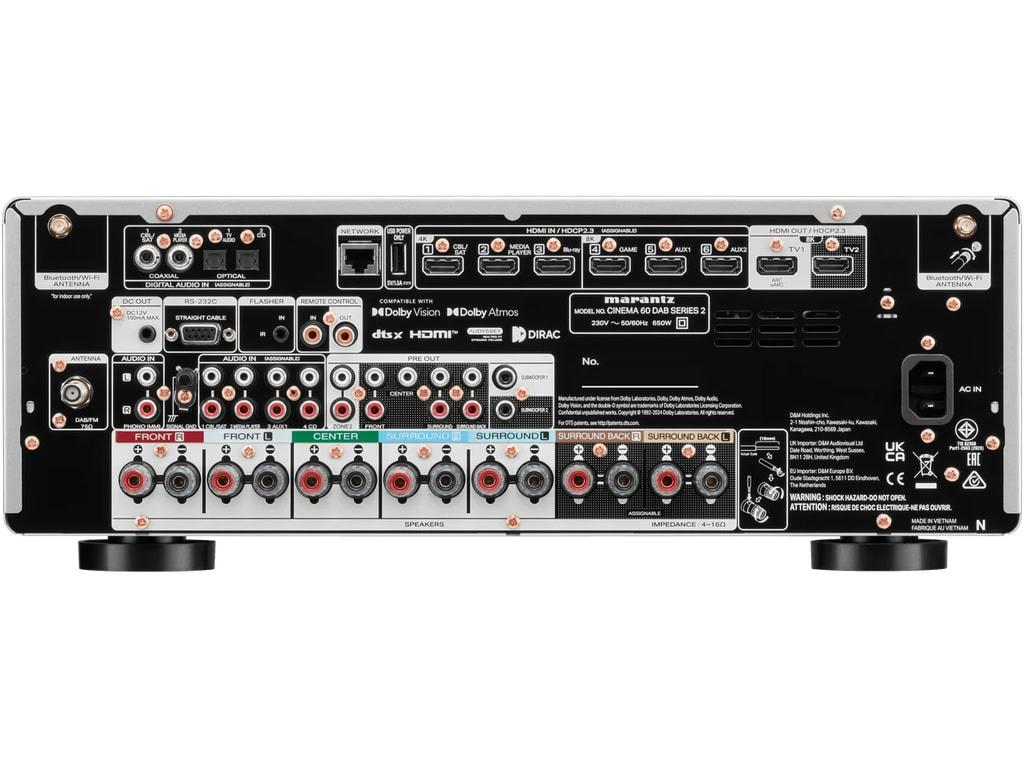 Marantz CINEMA 60DAB Series 2 kotiteatterivahvistin 6 Marantz CINEMA 60DAB Series 2