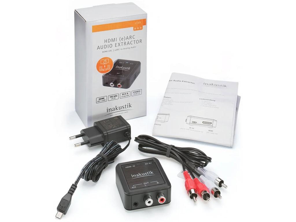 in-akustik HDMI eARC Audio Extractor stereoulostulolla 7 in-akustik HDMI eARC Audio Extractor